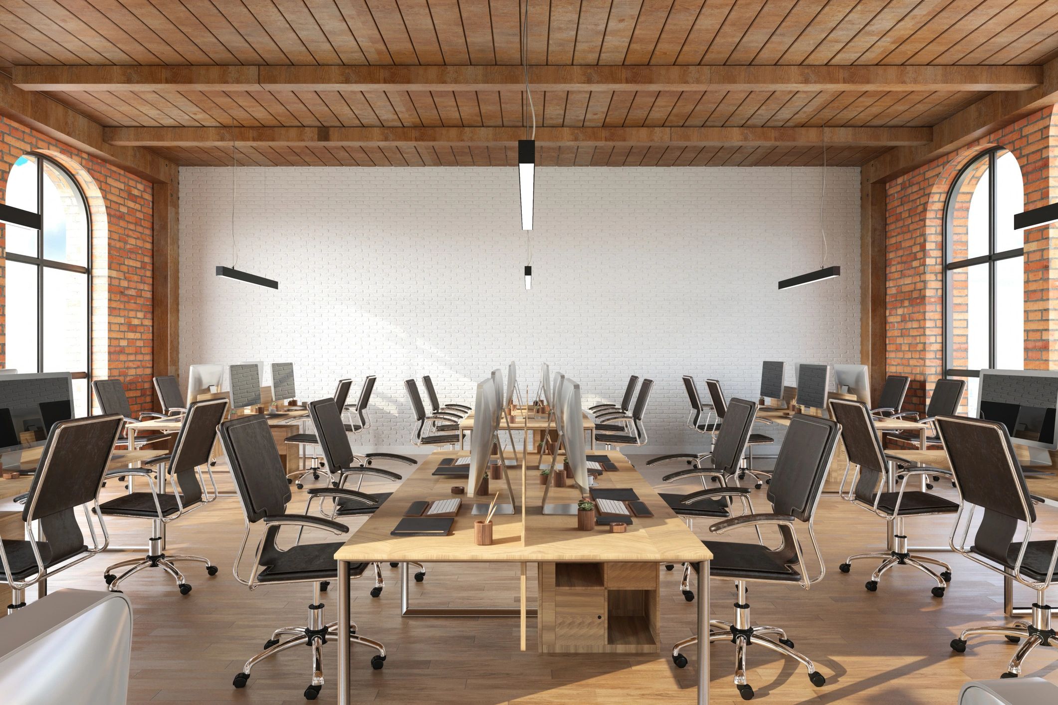Modern office interior representing a completed commercial build-out